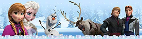 1art1 Die Eiskönigin 2 ELSA Anna Olaf Kristoff Sven Bordüre Tapeten-Borte Selbstklebend 500x14 cm