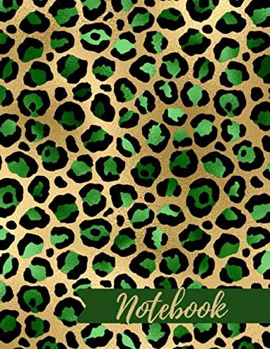 Leopard Print Notebook: Leopard Print Composition Notebook - College Ruled