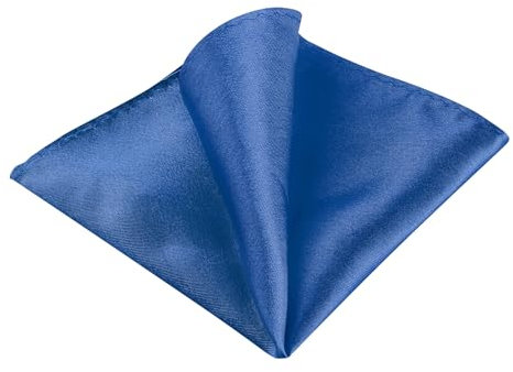 Allegra K Herren Square Hochzeit Einfarbig Einstecktuch Taschentuch Königsblau One Size