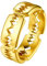 PROSTEEL Herren Rasierklingen Design Ring 18k vergoldet Größe 72 Hochzeit Verlobung Bandring 7mm breit Partnerring Trauring Gothic Ring Modeschmuck Accessoire für Geburtstag