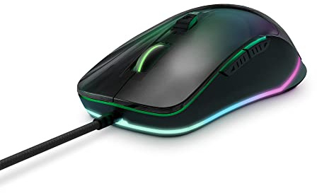 Energy Sistem ES Gaming Mouse ESG M3 Neon (Mirror Effect, USB Braided Câble, RGB LED Light, 7200 dpi