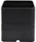 Exacompta - Réf. 674014D - 1 pot à crayons PEN-CUBE magnétique - 2 compartiments - porte-stylos – pour tableau blanc, réfrigérateur – idéal au bureau, à la maison, à l’école - couleur noir