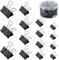 Raccoglitori Clip,60 Pcs Metallo Fermacarte Clip Double Foldback Binder Clips Mollette Chiudi Sacchetti Araffette,per Note Letter Paper Office Supplies Cucina Ufficio, 4 Formati Assortiti Nero