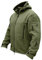 XianXinXn Giacca da Uomo in Pile Tattico Caldo Tinta Unita Outdoor Sport Abbigliamento Uomo Allenamento Escursionismo Cappotto con Cappuccio con Multitasche per Uomo Verde Militare L
