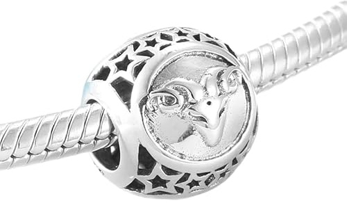 Sternzeichen Steinbock Horoskop Sternzeichen Charm 925 Silber - Les Folies für Pandora