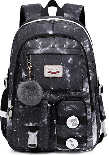 Makukke Rucksack Damen - Schulrucksack Mädchen Teenager, Cute Anime Bookbag Frauen Casual Daypack Anti-Theft Rucksäcke für Universität Reisen Freizeit Arbeit