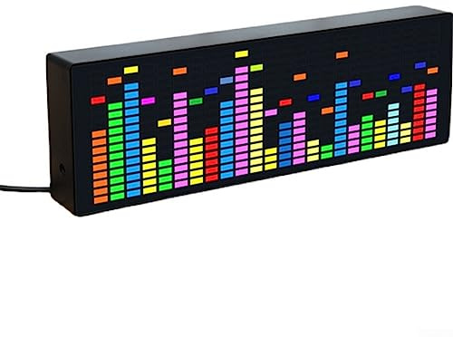 Musikspektrum-Anzeige, VU-Meter, RGB-Audio-Pegelanzeige, Verstärker-Lifier-Board, LED-Musikspektrum für Heimbüro, Drahtsteuerung