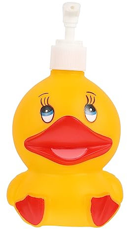 FRCOLOR 1 Stück Cartoon-Lotionspender Reiseflaschen Für Toilettenartikel Kunststoff-Reiseflaschen Enten- Seifenspender-Flasche Arbeitsplatten-Seifenflasche Flaschen In