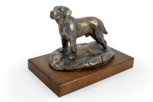 Art-Dog Dog Holzsockel Statue - Einzigartige Edition ArtDog Collection - Handgemachte Hundeskulptur für Hundeliebhaber - Handgemachte Skulptur Indoor- Hundefigur - Statue Labrador Retriever