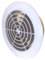 CABLEPELADO Rejilla ventilación, Difusor Circular de Ventilación, Rejilla de Aire Circular, Rejilla Extracción aire, Diámetro externo 125 mm, Diámetro interno 90 mm, Redondo, Plástico, Blanco