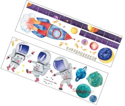 BESTonZON Aufkleber Dekorative für Jungen und Mädchen Aufkleber Höhe Wachstum Diagramm Abnehmbare Nicht- Aufkleber