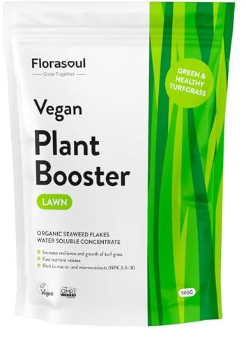Florasoul® Rasendünger für Grünen und Gesunden Rasen – Nachhaltig und Effektiv, Wasserlöslich, 500g / 350l / 800m²