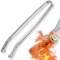 Pince Barbecue INOX à Roulette - 40 cm - Ustensile Professionnel pour Griller, Cuisson et Buffet Extérieur - Idéale pour Saucisses, Viande, Salade et Fruits