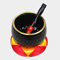 Japanese Style Buddhism Decoration Brass Black Singing Bowls with Silk Cushion and Striker 3.5-9inch (Size : 10cm)