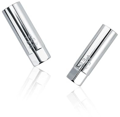 WJUAN 2 Stück Silber Zündkerzenschlüssel, Chrom-Vanadium-Stahl, Zündkerzen Nuss, 14 Mm und 16 Mm, 12-Punkt-Design, Zündkerzenschlüssel Set, Geeignet für die Demontage und Montage Von Autos