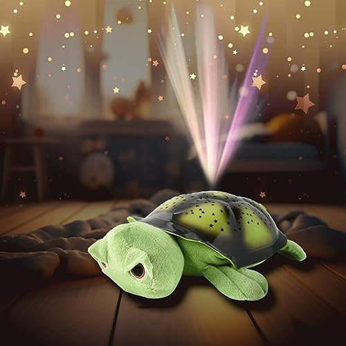 Beruhigendes LED Nachtlicht für Babys u. Kinder als Einschlafhilfe, Nacht-Lampe f. Kinderzimmer, Perfekt zum Stillen und Wickeln, Sinnvolles Geschenk zur Geburt oder Taufe, Licht-Spiel, Mädchen, Junge