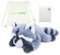 capybaraflying Jouet en Peluche lesté Raton Laveur,Passe au Micro-Ondes Zoo réaliste, Oreiller Animal Gris câlin pour câliner,21in 4,4 LB Raton Laveur avec Sac de Transport