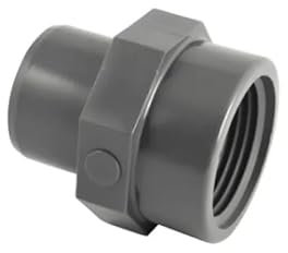 Embout PVC pression à coller mâle 32 mm, femelle à visser 20x27