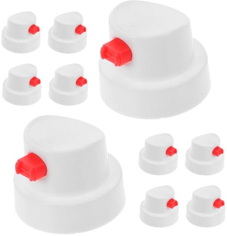 JEWEDECO 10pcs Aerosol Can Nozzle Kit Spray Paint Tips Hand Spray Paint Nozzles for Caps for Rustoleum Lacquer