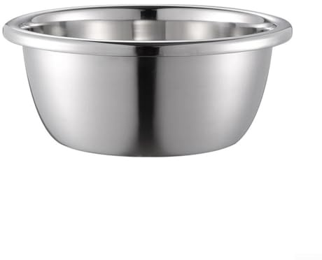 Stainless Steel Mixing Bowl, Stainless Steel Basins for Kitchen Mixing, Beating, Soup & Washing, Dishwasher Safe(38CM)