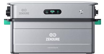 Zendure SolarFlow 2400 AC Stockage Énergie IA, 2400W, et AB3000X | 17,28kWh Extensible, Gestion Puissance Couplée IA AC, Stockage Domestique, Entrée/Sortie 2400W, 17,28kWh Extensible, TOU