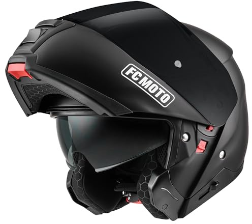 FC-Moto G-376 Klapphelm, schwarz matt, M (57/58)