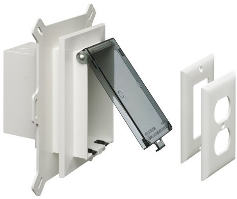 Arlington DBVS1C-1 Wandplatten-Set für Wandverkleidung aus Vinyl, vertikal, 1-Gang, transparent