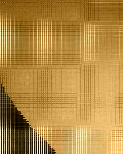 Wandpaneel Wandverkleidung WallFace 27374 M-Style Design Blickfang Metall Mosaik Fliesen selbstklebend spiegel gold 0,96 qm