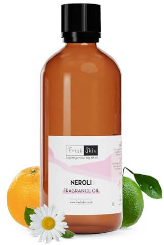 Freshskin Beauty LTD | 100ml Neroli Fragrance Oil - Candles, Bath Bombs, Soap Making, Reed Diffusers & Wax Melts - Cosmetic Grade - Vegan Friendly - A Rich, Complex, & Long Lasting Scent!