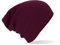 Beechfield Slouch Beanie Strickmütze, Weinrot, Einheitsgröße
