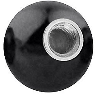 Piercingfaktor Piercing Ersatz Schraubkugel Kugel Verschluss Verschlusskugel Ersatzteile Innengewinde 1,2mm x 3mm Schwarz