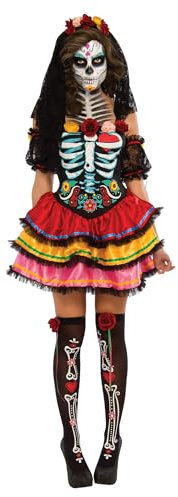 Rubie's 2810622M Day of the Dead Seniora, Kostüm für Erwachsene, M Halloween