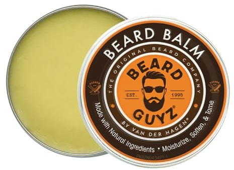 Beard Guyz Beard Balm – Beard Conditioner and Styler for Men, Softens, Tames, and Moisturizes Facial Hair, 3 oz