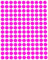 Klebepunkte Neon Pink 10 mm runde Aufkleber - Größe 1 cm Etiketten 2100 Vorteilspack von Royal Green