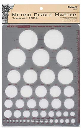 Pickett Metric Circle Master Template (1304I)
