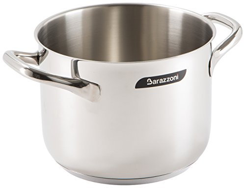 Barazzoni Chef Line Pentola, Acciaio inox 18/10, Diametro cm 20, Litri 5. Made in Italy.