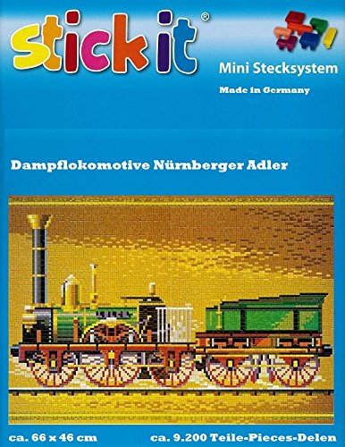 stickit Mini Stecksystem Dampflokomotive Nürnberger Adler ca. 9.200 Teile Nr. 42138