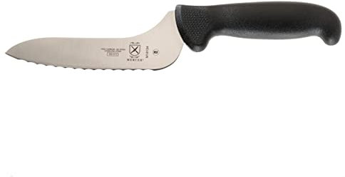 Mercer Culinary M18134BK Bread Knife, 6 Inch, Black, Stainless Steel