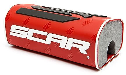 SCAR Paracolpi Coprimanubrio moto cross Protezione Manubrio senza traversino - Rosso