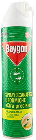Baygon Spray para cucarachas y hormigas extra precision, 400 ml