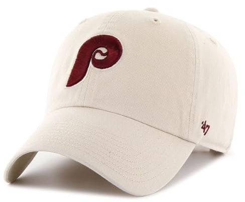 '47 Brand Strapback Cap - CLEAN UP Philadelphia Phillies Bone