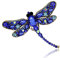 PULABO Strass broche libellule broche animale broche femmes robe foulard broches broches élégant et populaire haute qualité