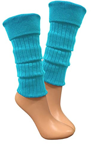 Gamaschen Damen Stulpen Beinwärmer Beinstulpen Stulpen Legwärmer Strümpfe Overknees 092 (Nachtblau)