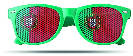 notrash2003 WM Sonnenbrille Fan-Artikel Fußball Brille Flagge Länderflaggen versch. Ausführungen (Portugal)