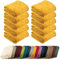 REDBEST Microfaserdecke Amarillo 10er-Pack, Fleece-Wohndecke, Sofadecke gelb Größe 150x200 cm - kuscheliger Teddyfleece, pflegeleicht, waschbar