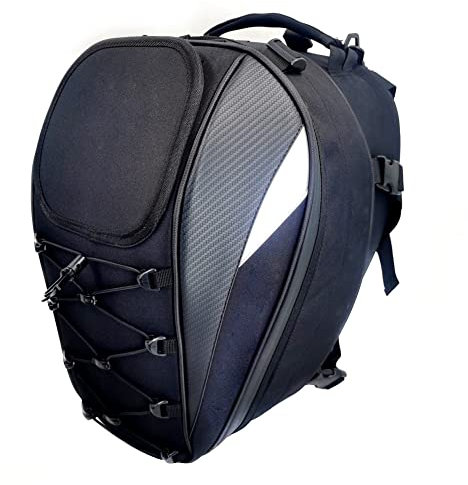 iSpchen Motorrad Tankrucksack Wasserdicht Tank Tasche Motorrad Tankrucksäcke Helmtasche Tanktasche PU Leder Motorradtasche Hecktasche Rucksack Gepäckträgertasche für Motorrad Motorcross