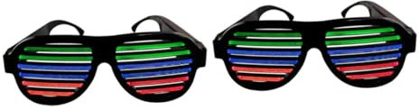 Toyvian 2St spielzeug Jungen Kidcraft-Spielset Spielset für Kinder Shutter-Brille Shutterbrillen für Kinder schattierende Gläser Requisiten Stimmenkontrolle