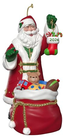 Hallmark Keepsake Christmas Ornament 2024, The 2024, Santa Collectors Gifts