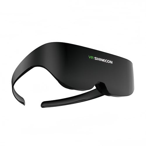 Bewinner 3D Video Glasses with 4K Wireless WiFi Screen, 1058PPI 2.1Inch VR Smart Glasses Virtual Reality Glasses, HD Games Video Display Glasses for IMAX Giant Screen