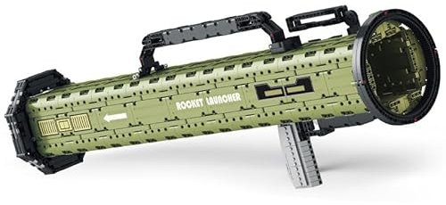 highdar Technik M136 Antitank Grenade Launcher Bausteine Modell, 1748 Klemmbausteine Technik Schießwaffe Modell mit Schussfunktion Bausatz, MOC Military Weapon, Rifle Model